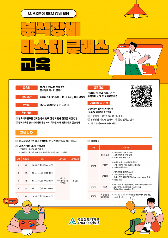 M.AX분야 SEM 장비 활용 「분석장비 마스터 클래스」교육